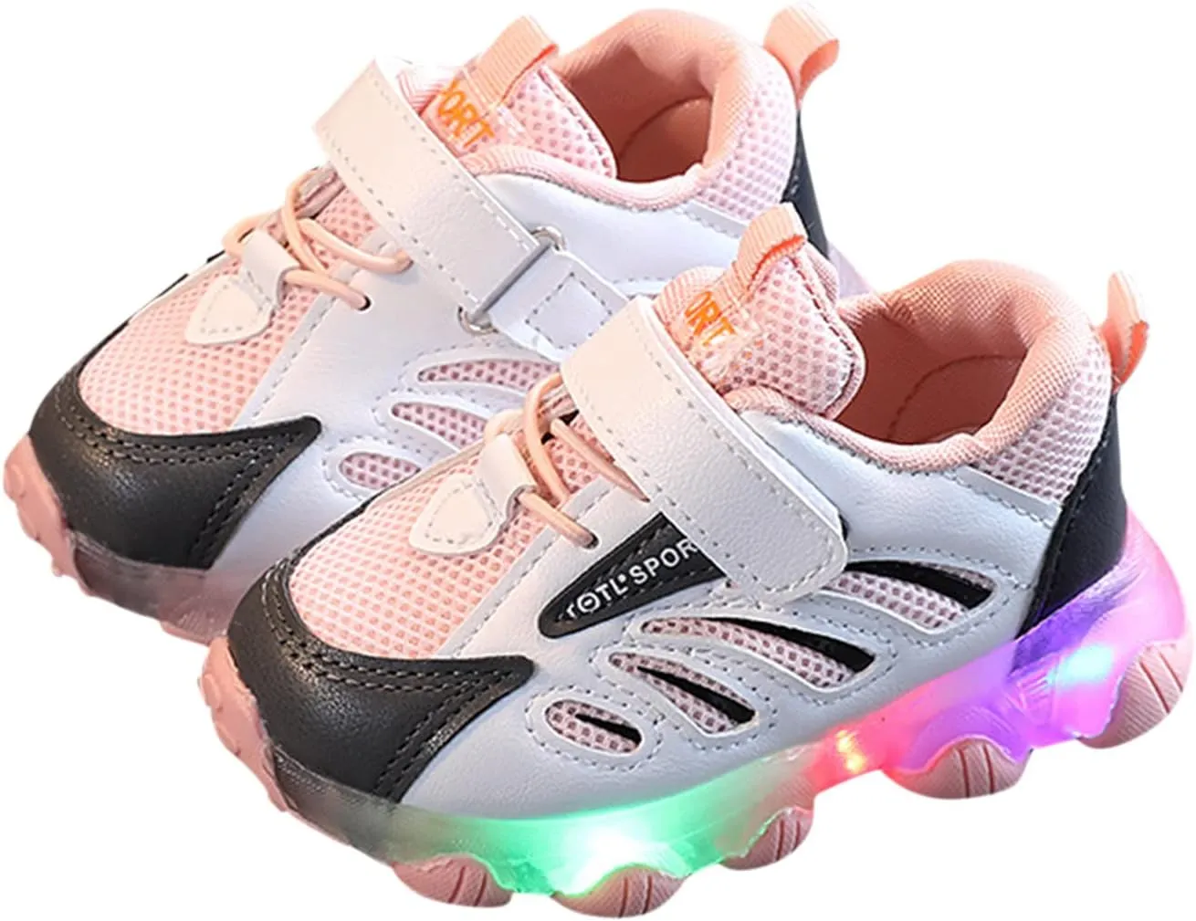 IWIHMIV LED Light Luminous Shoes for Boys Girls Boys Lightweight Tennis Running Shoes for Toddler