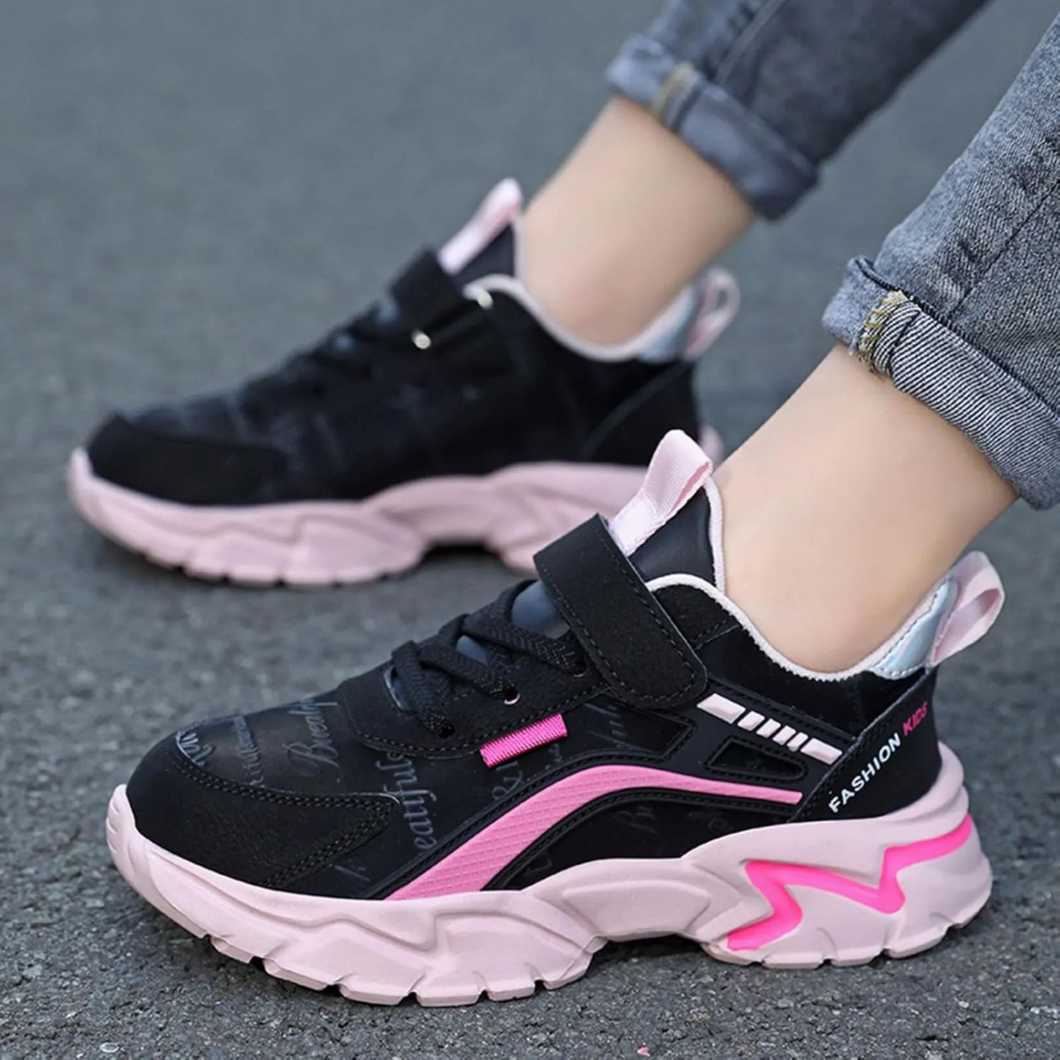 IWIHMIV Running Shoes for Boys Kids Athletic Shoes Kids Tennis Shoes Boys Kids Tennis Running Shoes Lightweight Sneakers