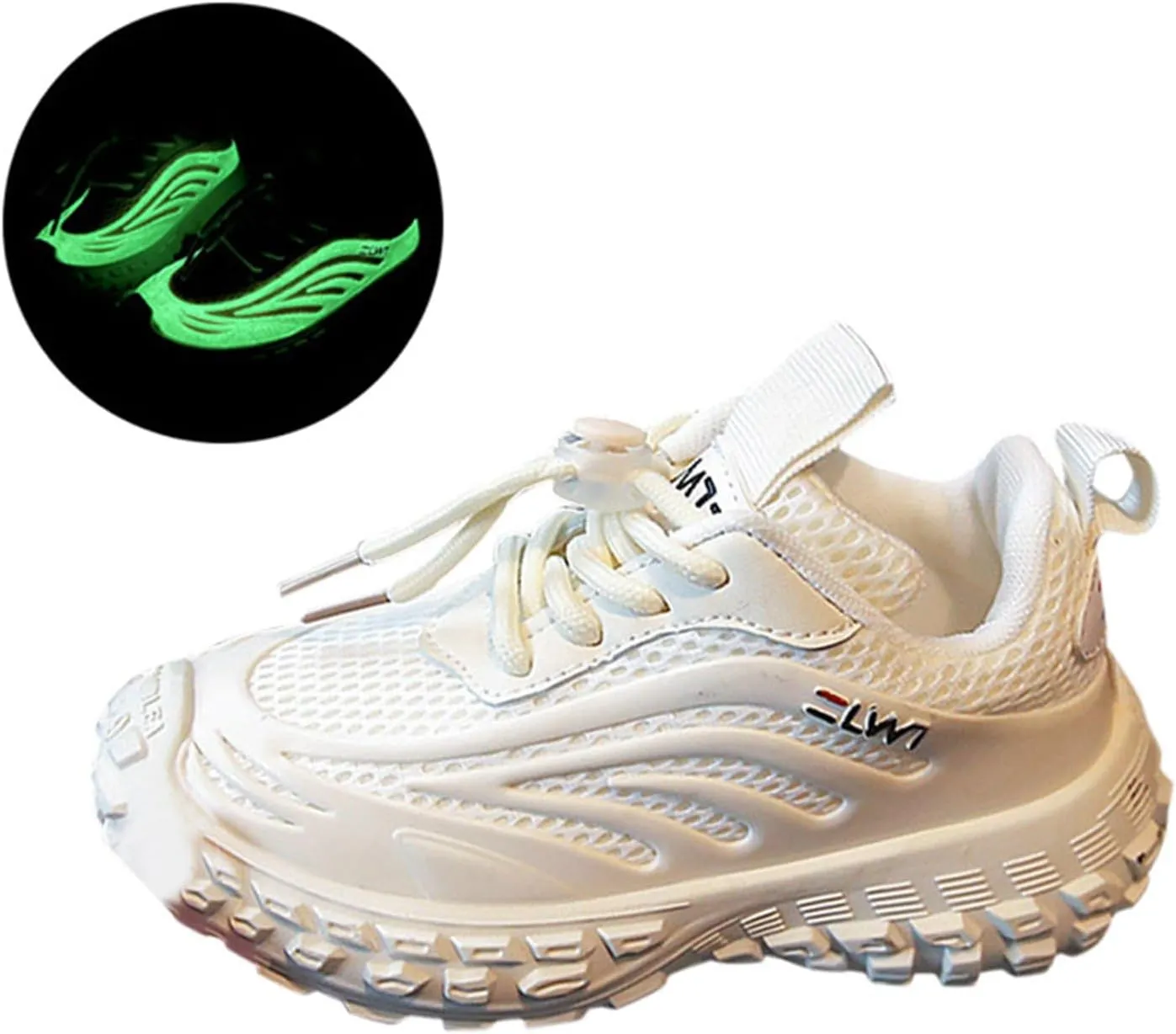 IWIHMIV Running Shoes for Kids Sneakers Boys Girls Tennis Shoes for Running Athletic Sports Lightweight Breathable Walking Shoes