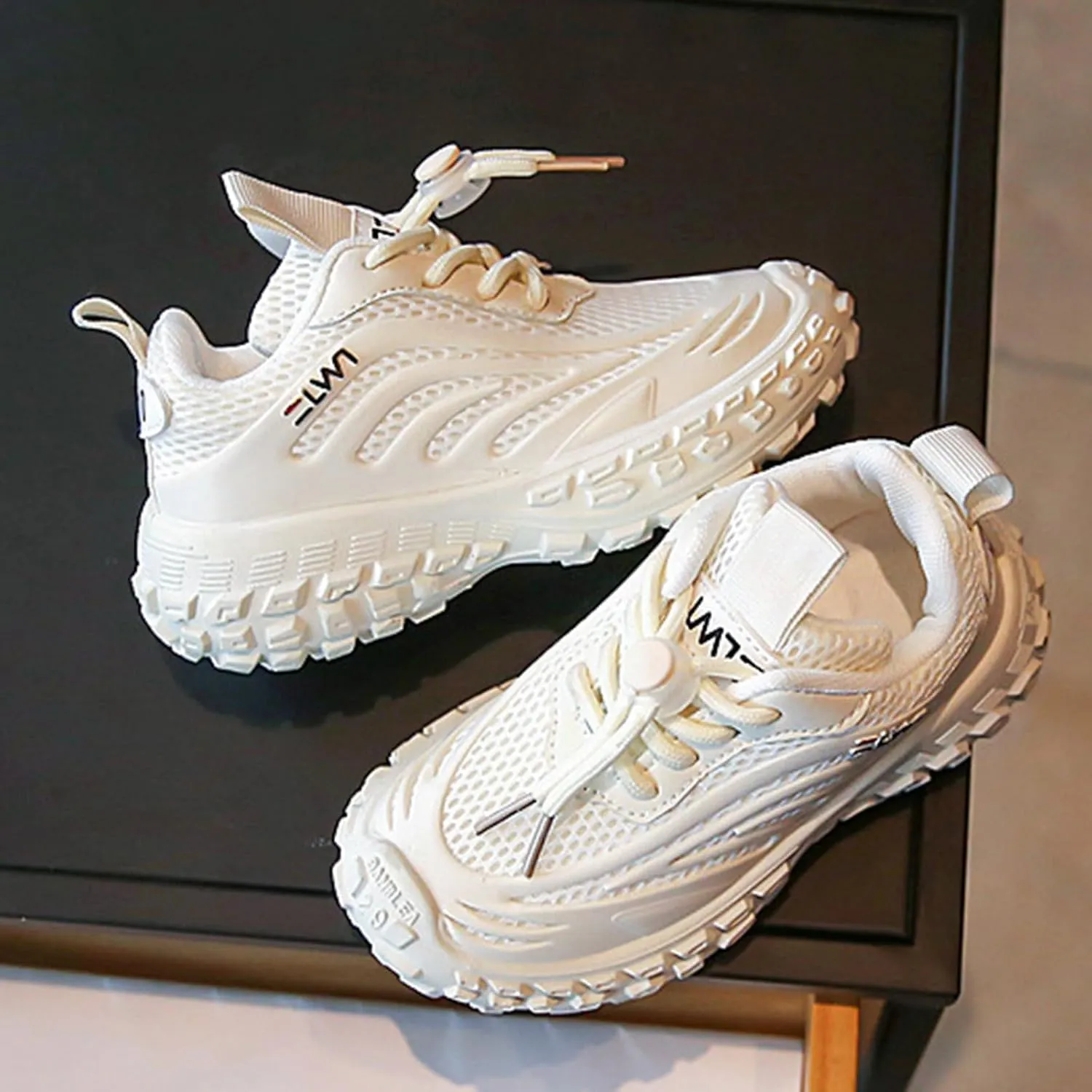 IWIHMIV Running Shoes for Kids Sneakers Boys Girls Tennis Shoes for Running Athletic Sports Lightweight Breathable Walking Shoes
