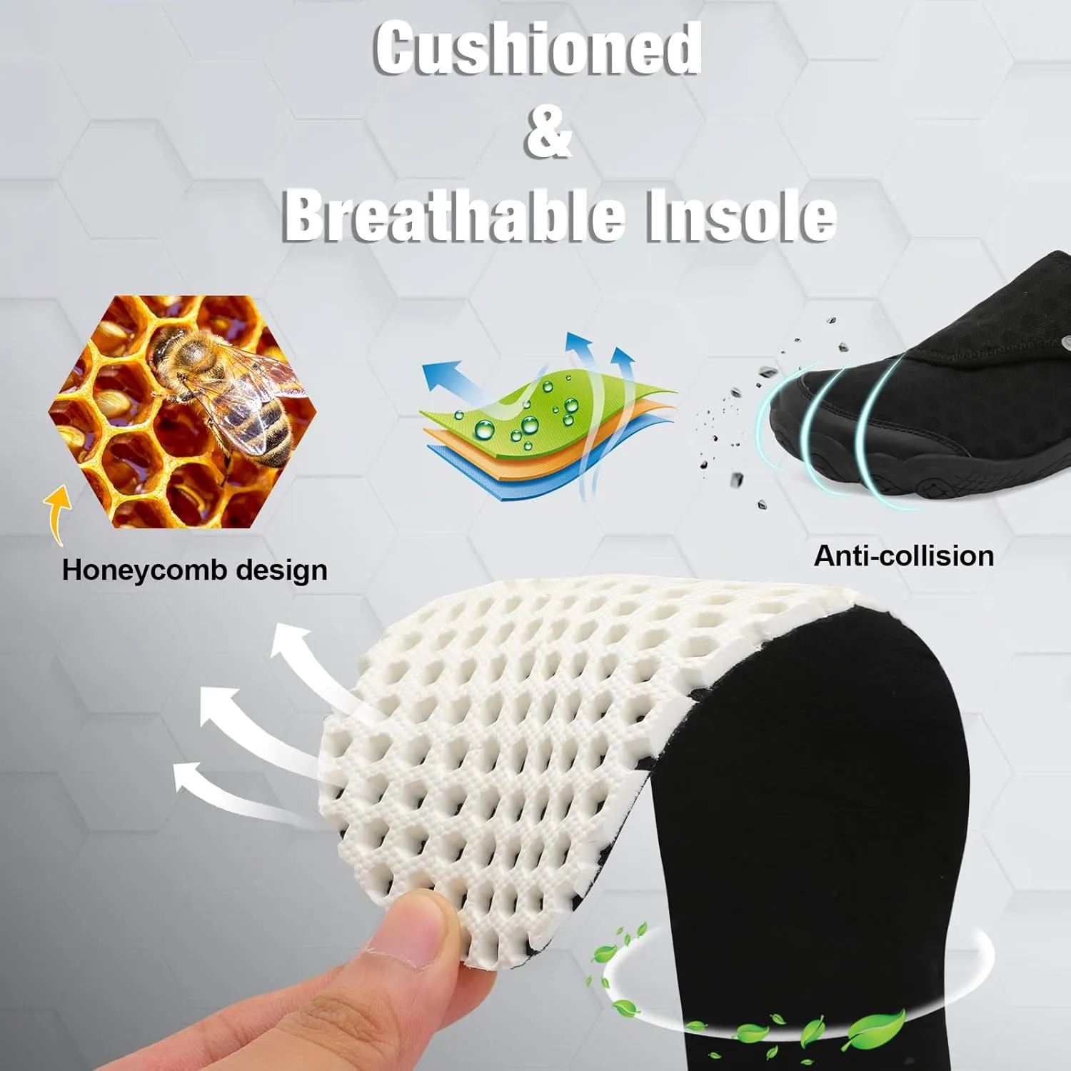 JIASUQI Water Shoes for Men Women Barefoot Swim Beach Shoes Quick Dry Water Sandals Sneakers for Adults