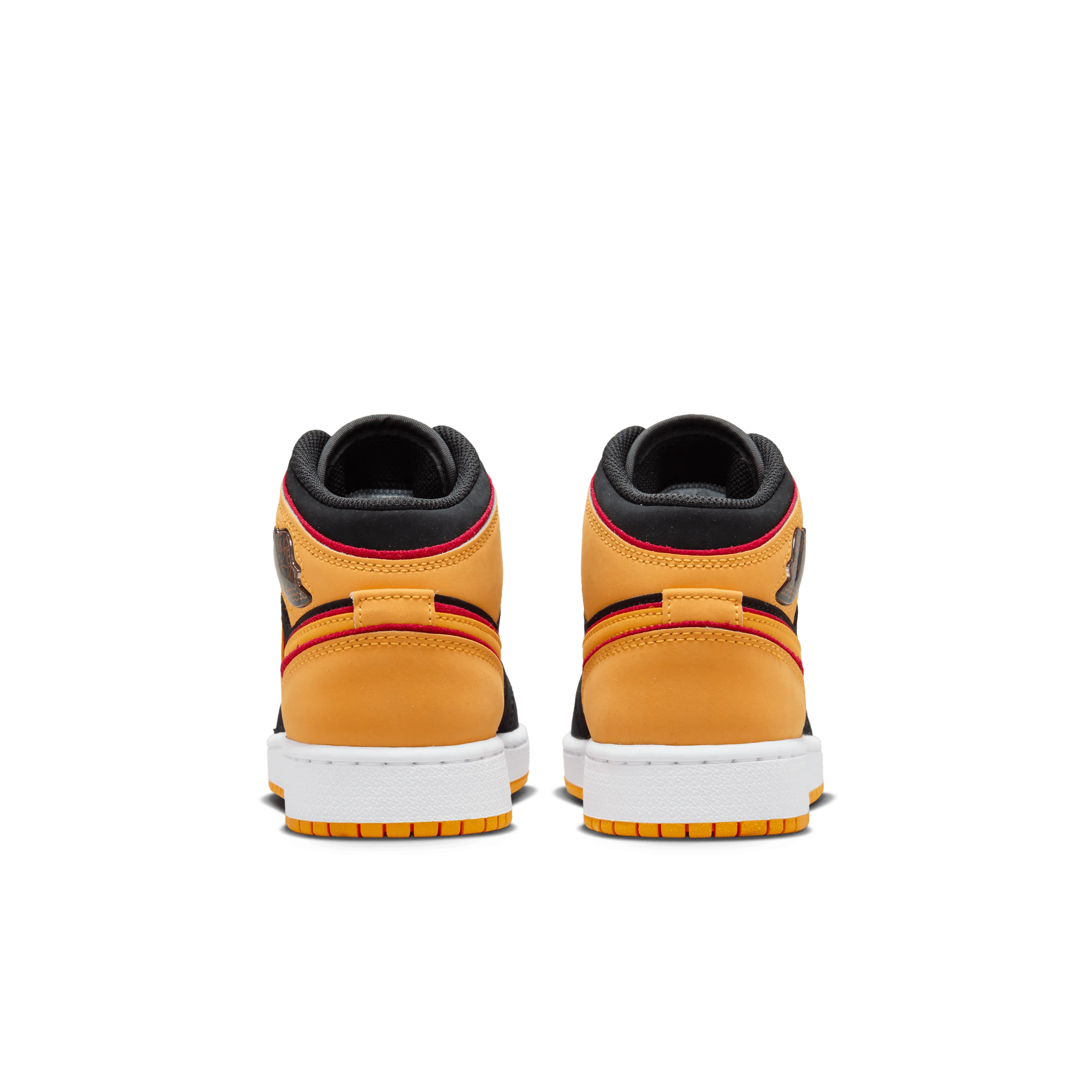 Jordan - Boy - GS Air Jordan 1 Mid SE - Black/Orange/White