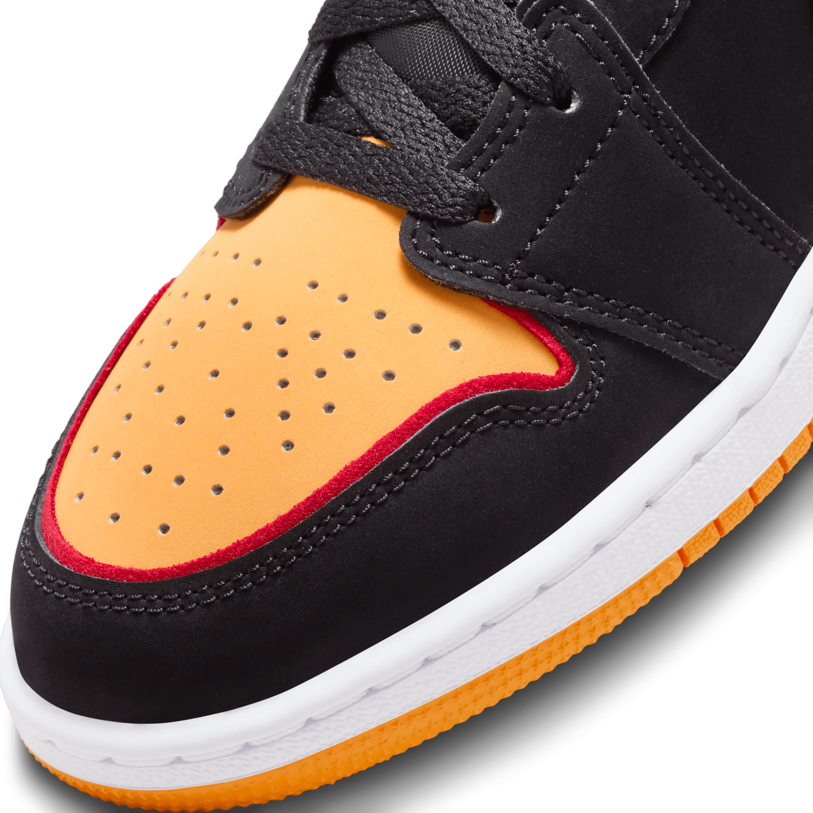 Jordan - Boy - GS Air Jordan 1 Mid SE - Black/Orange/White