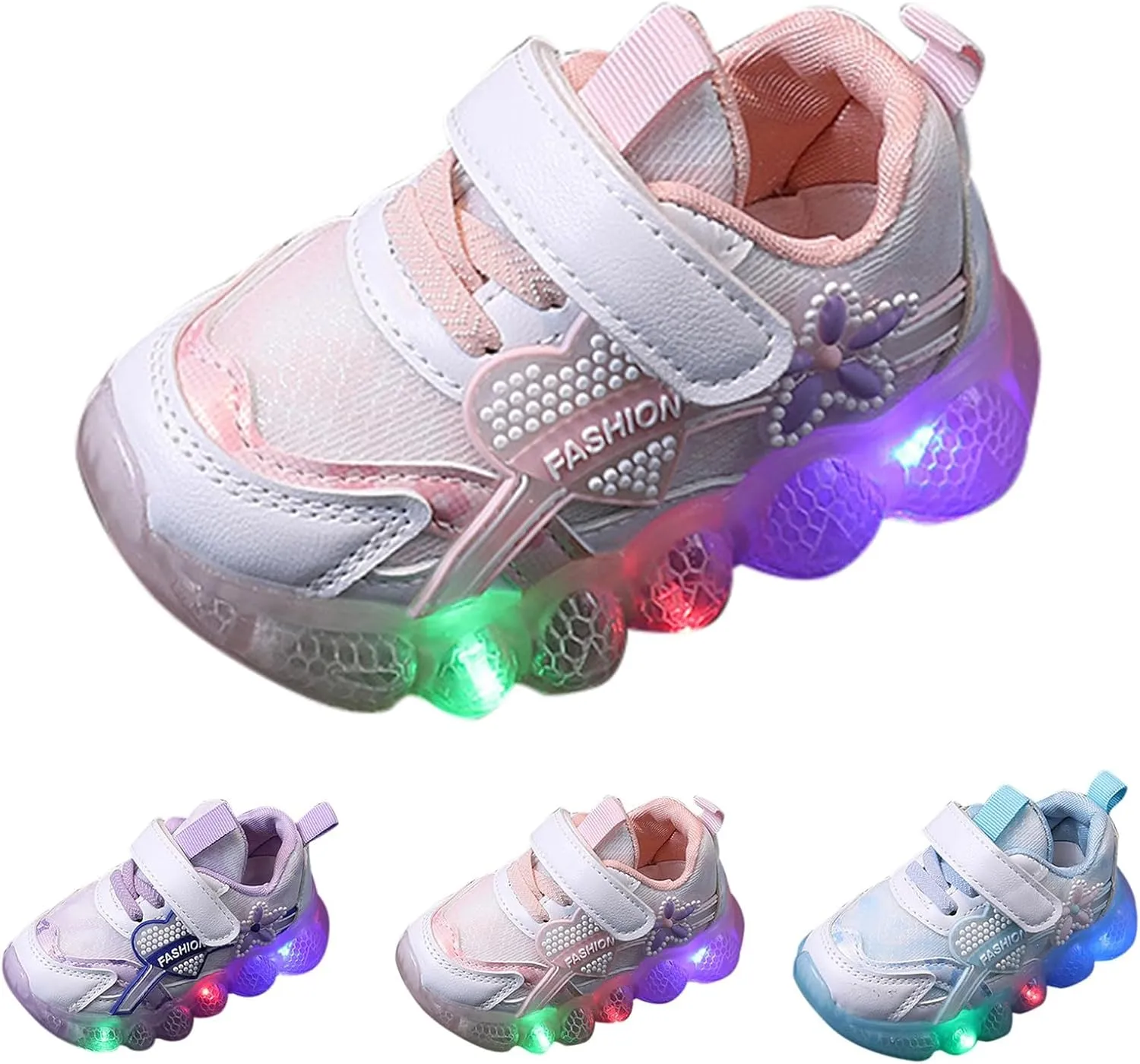 Kids Light Up Shoes Led Flashing Luminous Lightweight Breathable Running Sneakers Soft Sole Lightweight Sports Shoes