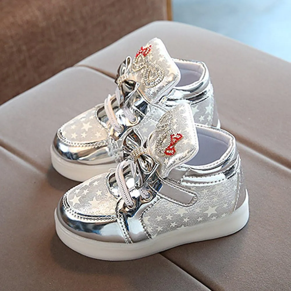 Kids Tennis Shoes Boys Toddler Baby Fashion Star Luminous Child Casual Colorful Light Shoes Baby Boy Shoes