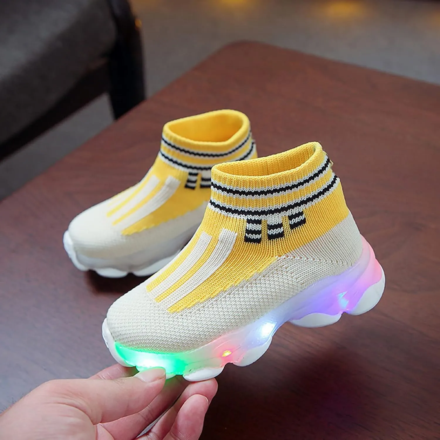 Led Light Children Sport Luminous Shoes Girls Kids Baby Shoes Little Kid Slip on Shoes