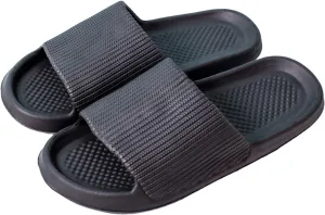 Memory Foam Slippers for Women Quick Drying Shower Shoes Non Slip Cushioned Pool Slides Summer Beach Slides