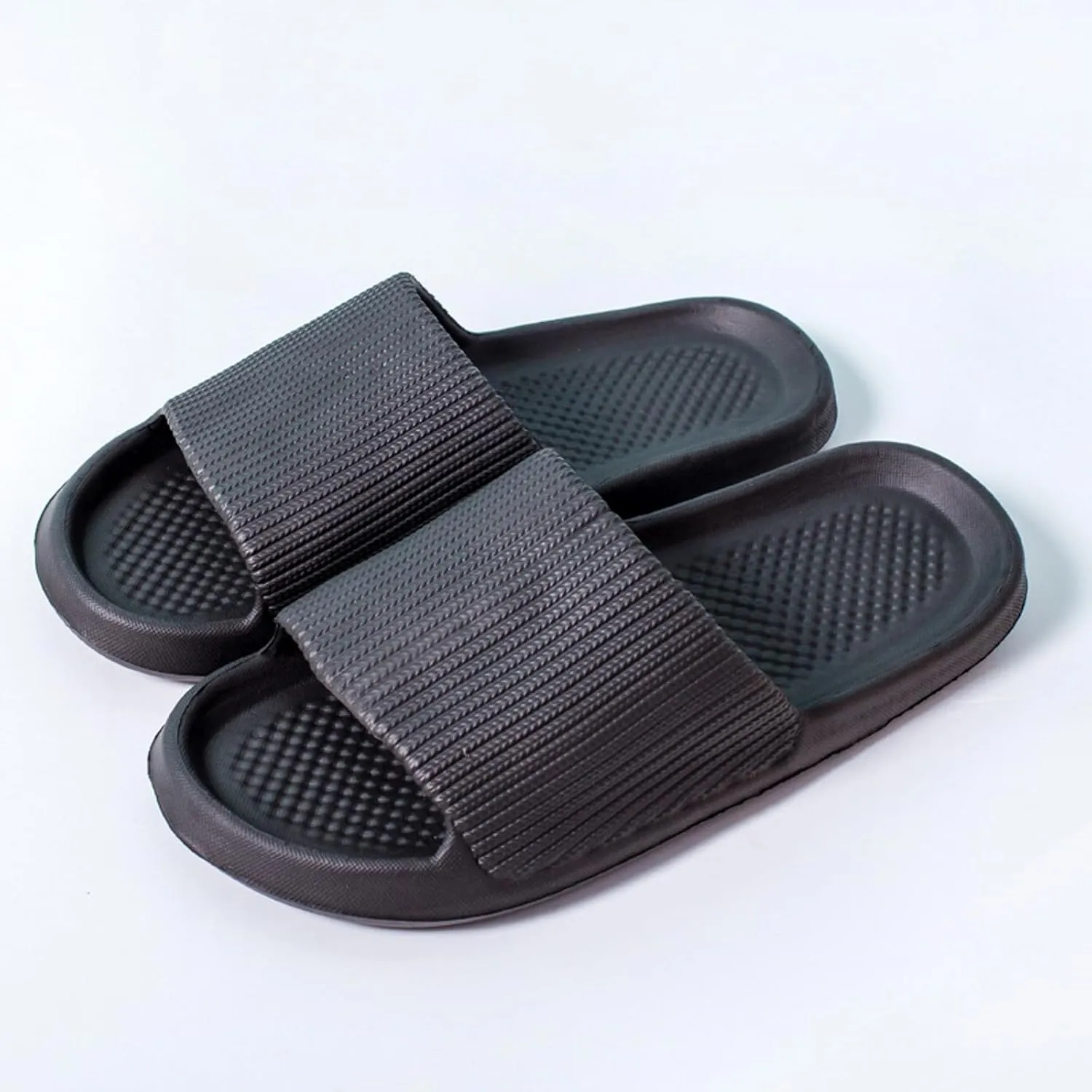 Memory Foam Slippers for Women Quick Drying Shower Shoes Non Slip Cushioned Pool Slides Summer Beach Slides