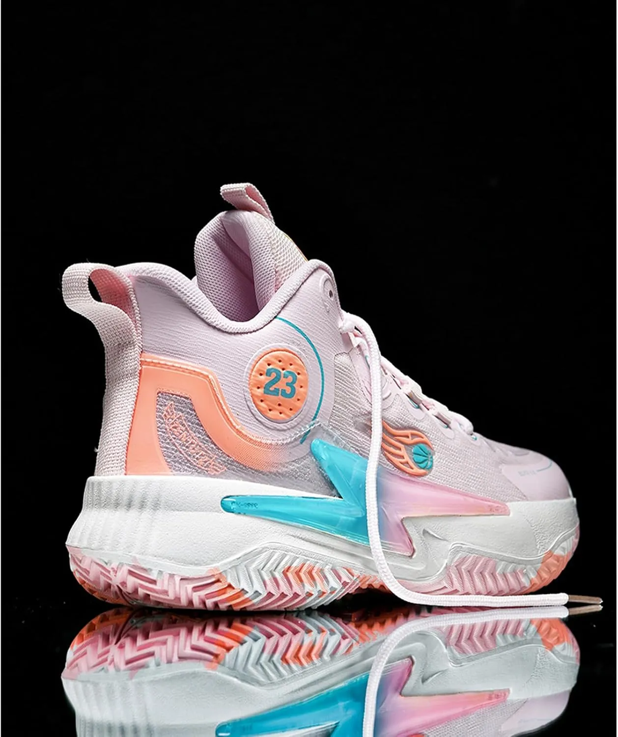 Men??S 23 High Top Basketball Shoes with Arch Support Lace Up Fashion Graffiti Style Sports Shoes Light Tennis Shoes Actual Combat Shoes Outdoor Sneakers