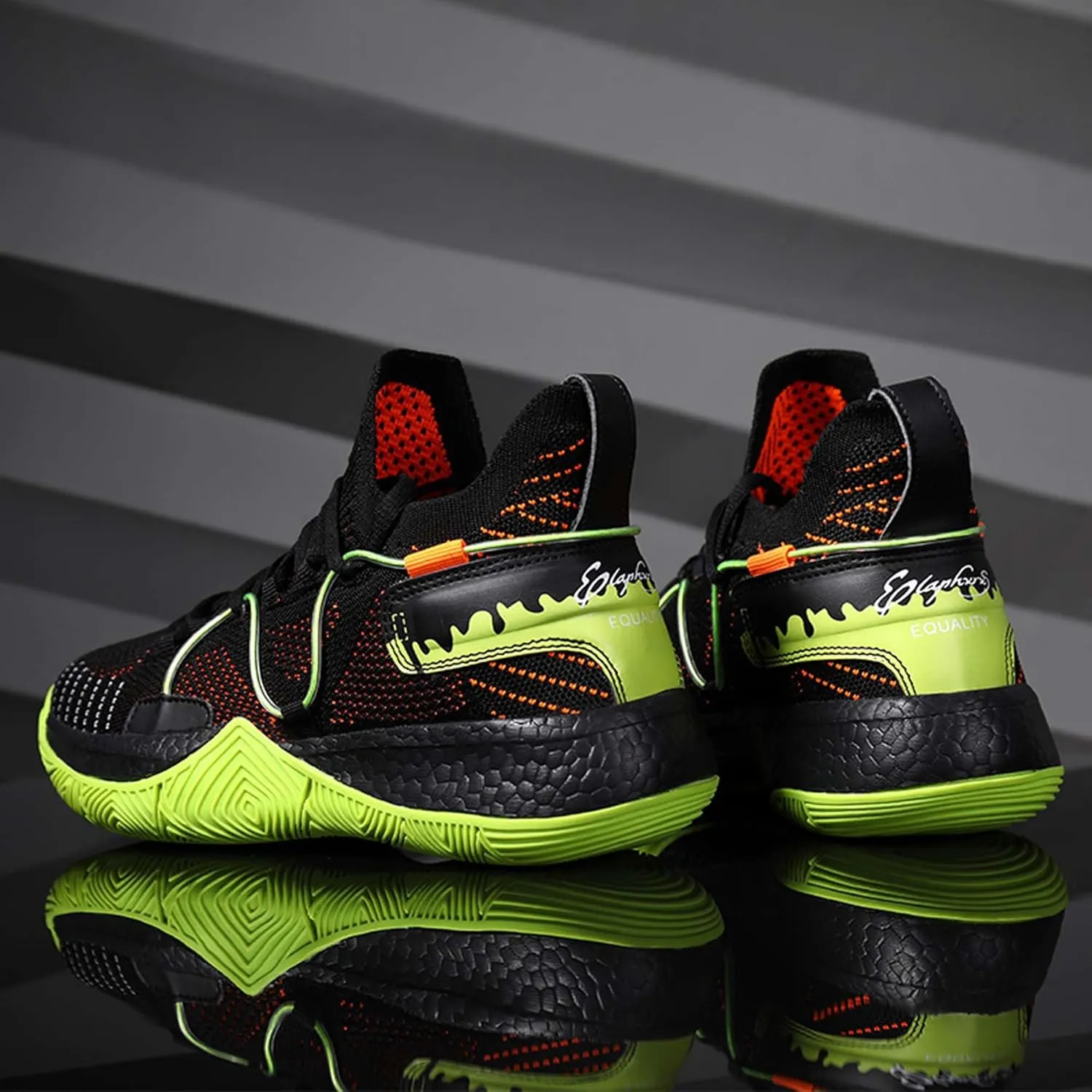 Mens And Womens mesh Fabric Breathable Basketball Sneakers Mid Top Lace Up Upper For Casual Sneakers Comfortable And Non Slip Baseball Sneakers Park Walking Shoes Badminton Volleyball Table Tennis