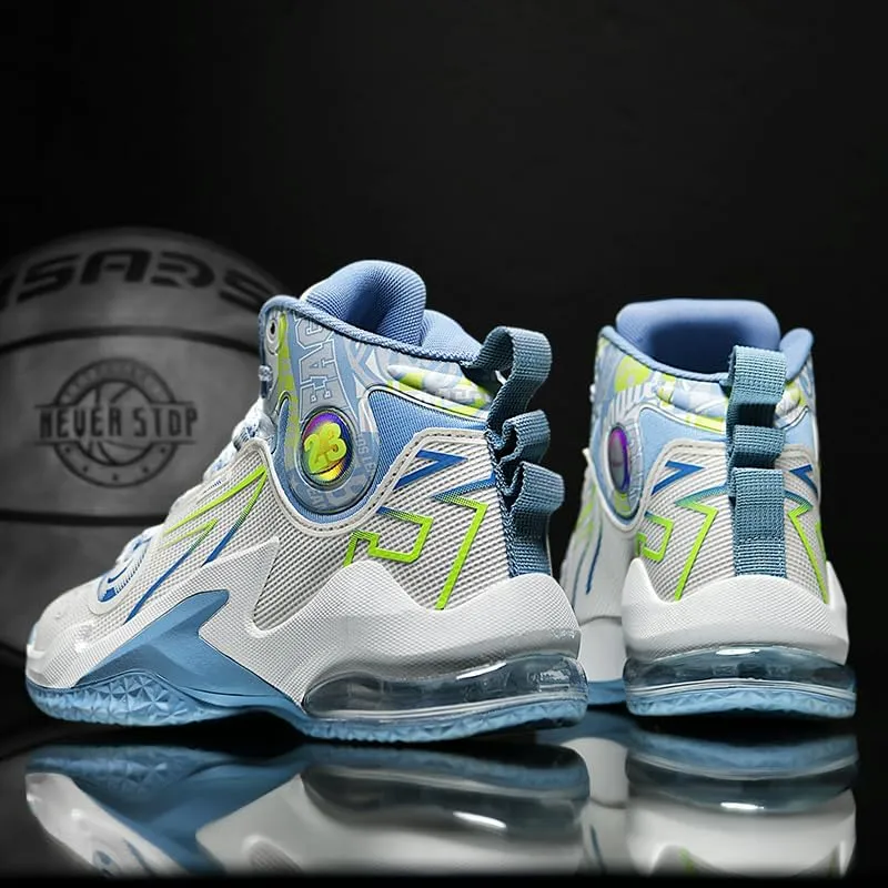 Men's Basketball Shoes Breathable Non Slip Sneakers High Top Ultra-Light Fashion Outdoor Sports Shoes
