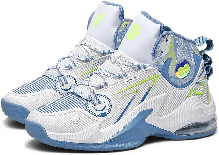 Men's Basketball Shoes Breathable Non Slip Sneakers High Top Ultra-Light Fashion Outdoor Sports Shoes