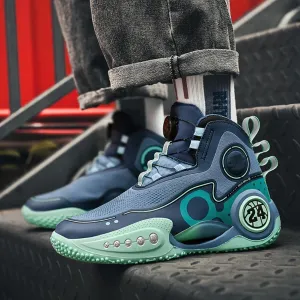 Mens Basketball Shoes Non Slip Sneakers Professional Basketball Sports Shoes for Men Running Shoes (Blue,8.5)