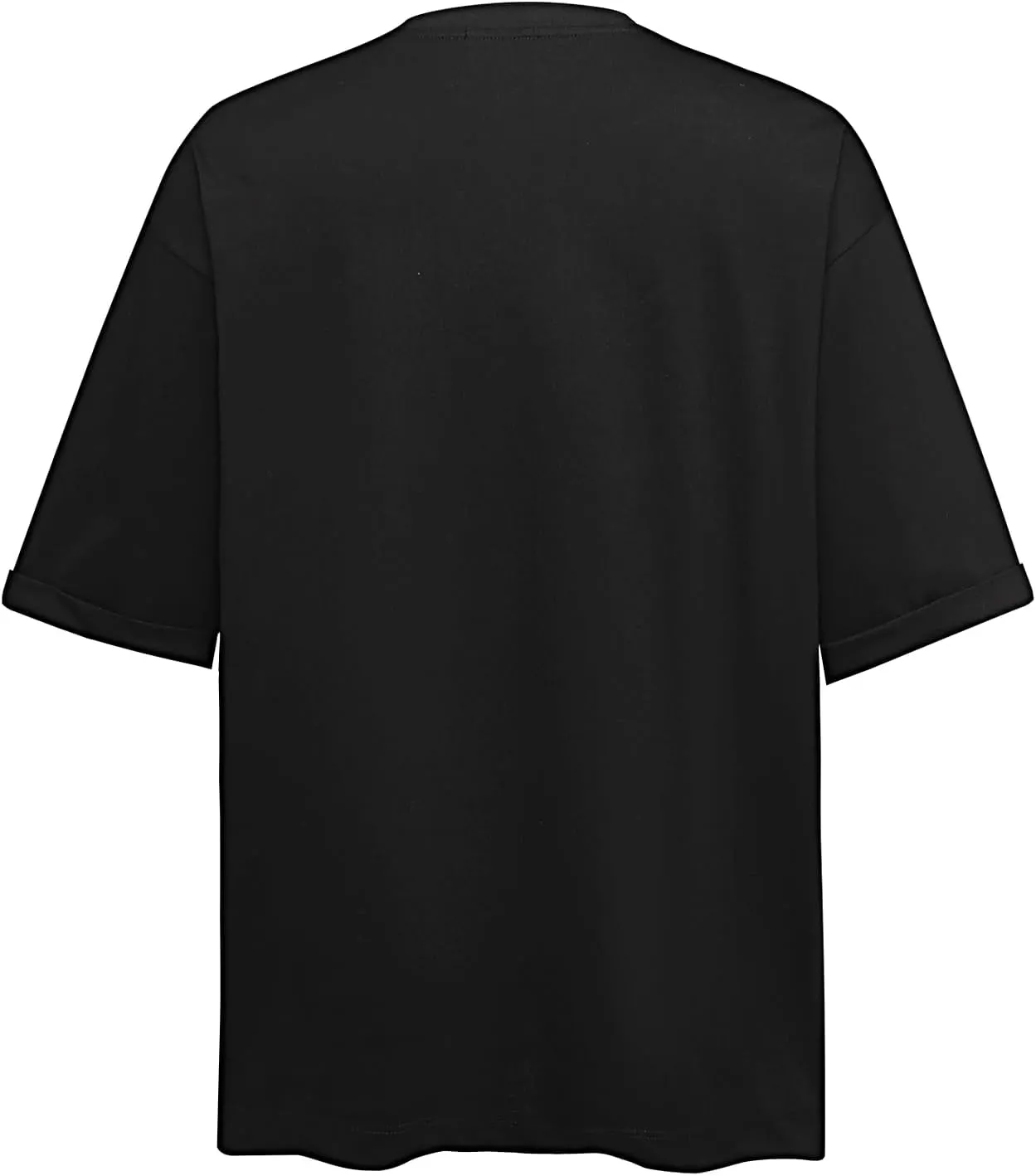 Men's Cotton T-Shirts Oversize Unisex Loose Basic Solid Lightweight Tops