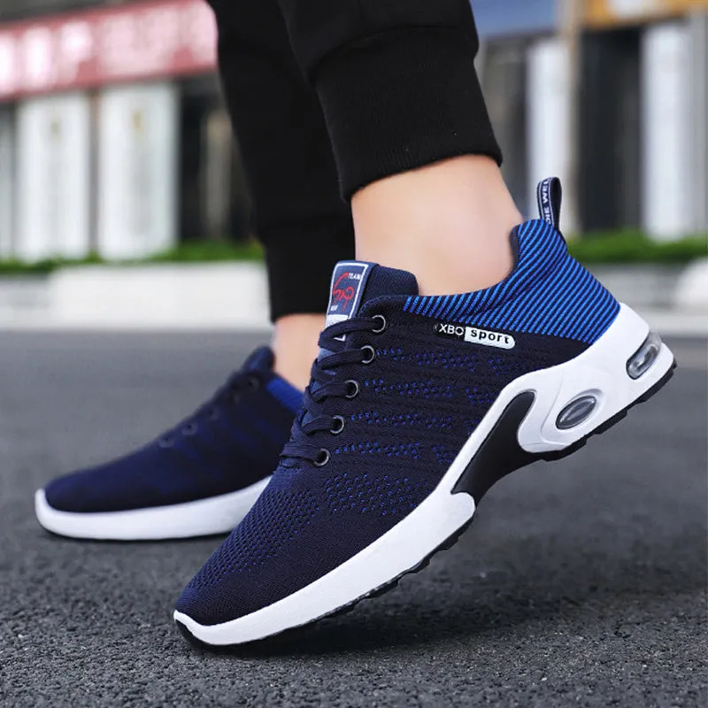 Men's Lightweight Breathable Lace-up Sneakers