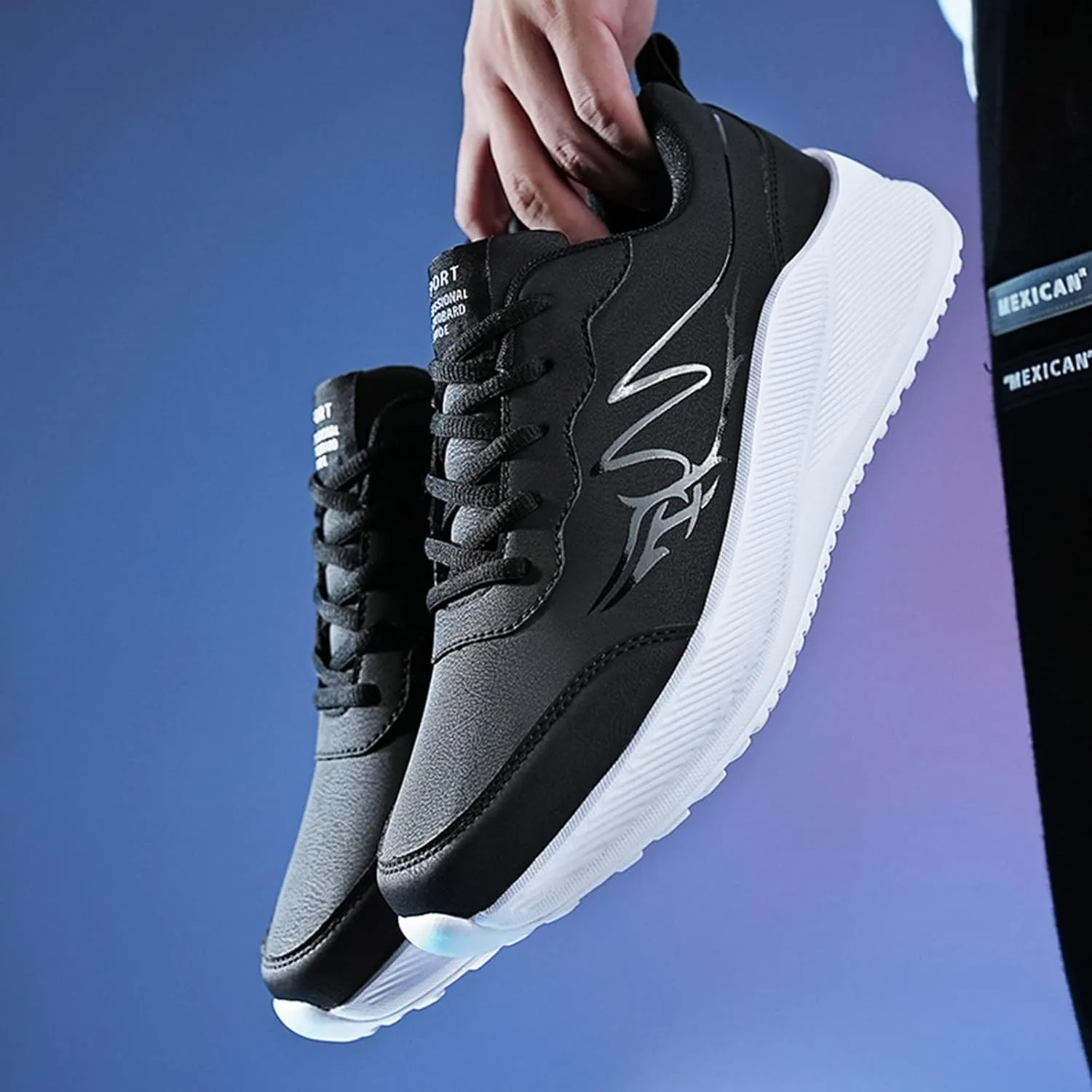 Men's Orthopedic Comfortable Lace Up Shoes Portable Non Slip Fitness Workout Shoe Men's Comfortable Dress Shoes