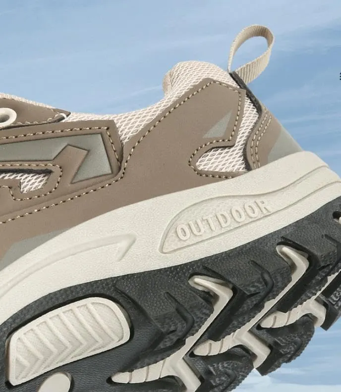 Men's Outdoor Hiking Shoes Breathable Walking Sneakers Lightweight Non-Slip Durable Trekking Trail Shoes