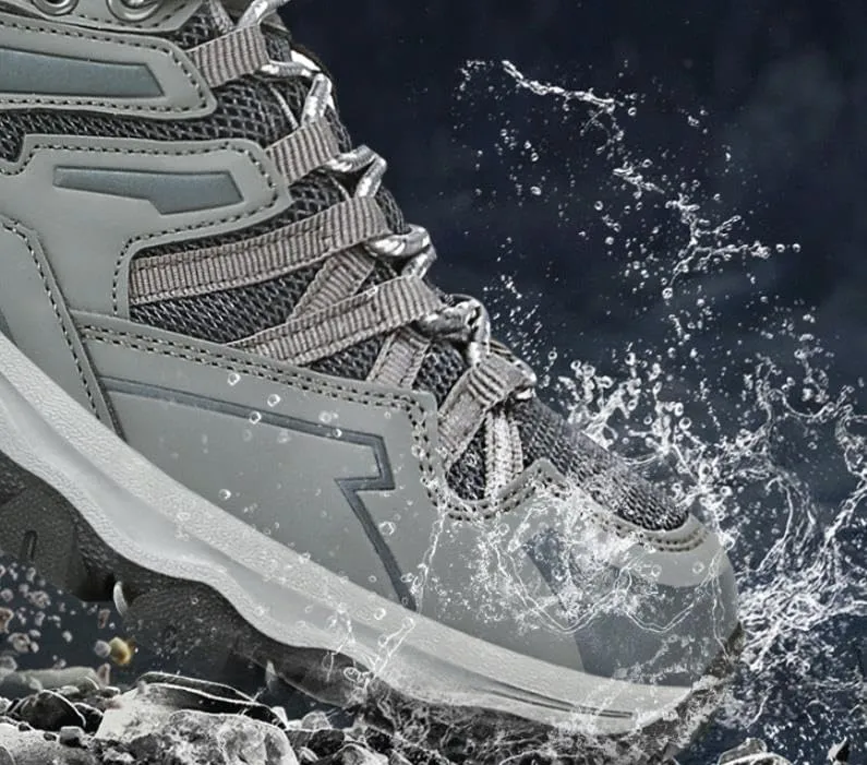 Men's Outdoor Hiking Shoes Breathable Walking Sneakers Lightweight Non-Slip Durable Trekking Trail Shoes