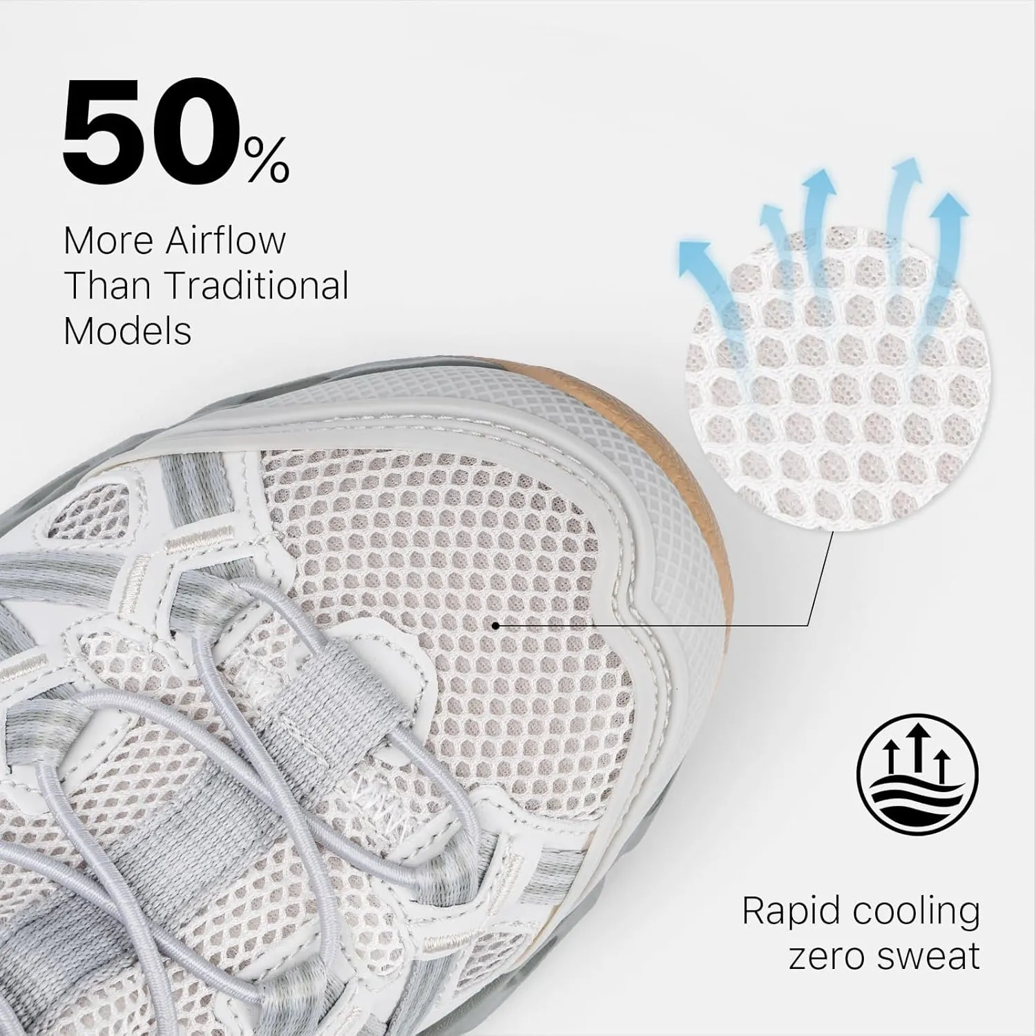 Men's Quick-Dry Water Shoes for Hiking Fishing Lightweight Water Sneakers with Non-Slip Sole Drainage Holes Breathable Mesh Zero Drop Mens Water Shoes for River