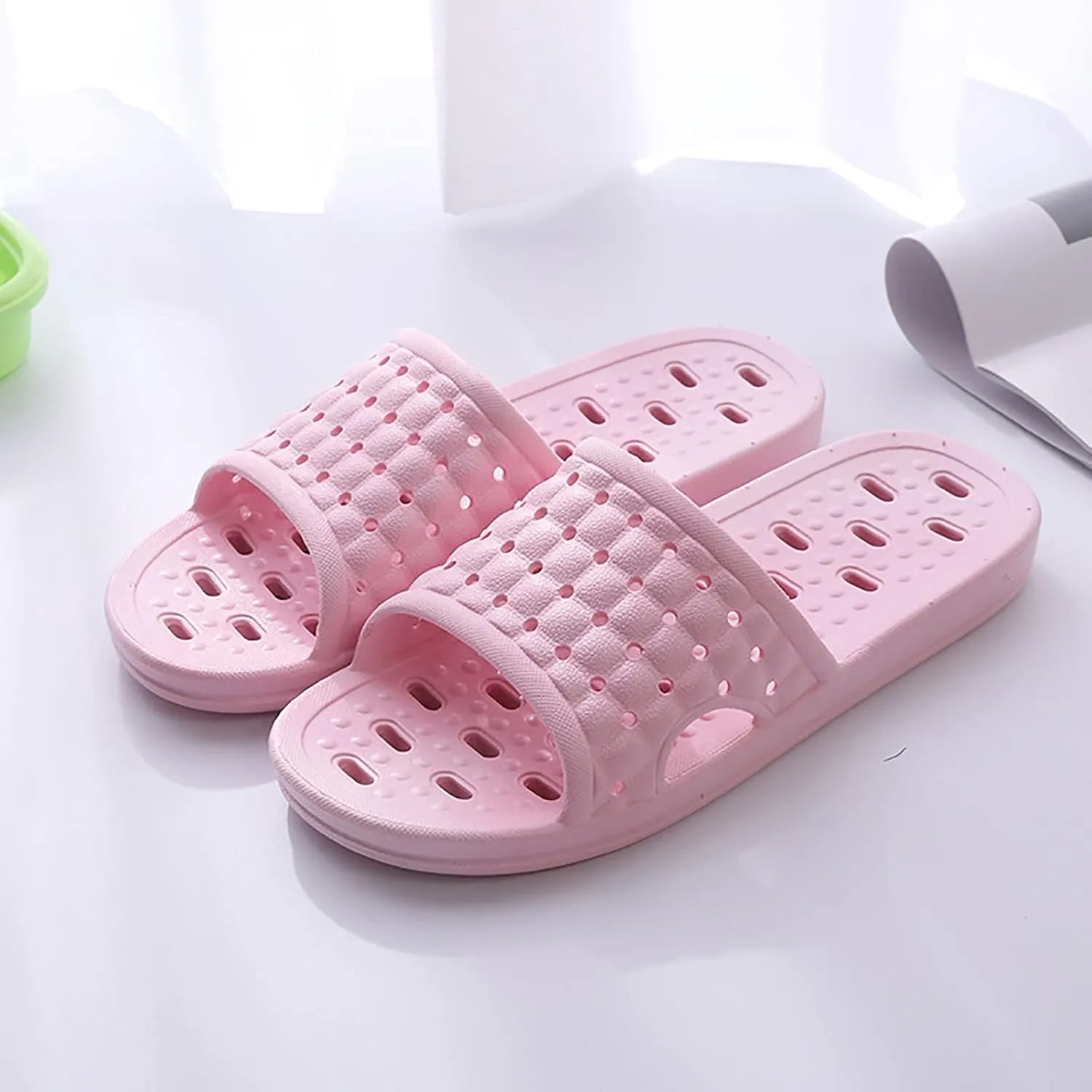 Mens Shower Sandals Men's Sandals Men Non Slip Quick Drying Shower Slides Non Slip Quick Drying Bathroom Slippers for Women Men for Open Toe Shoes Bathroom Travel Shoes Women