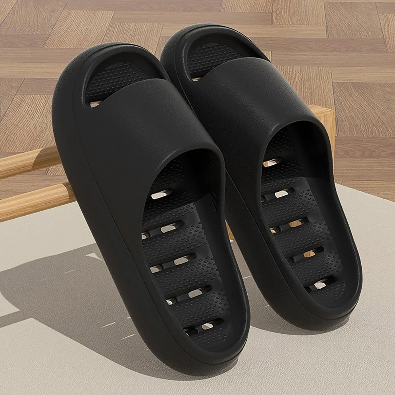 Mens Shower Shoes Slides for Women Bathroom Slippers Men Shower Shoes Women Pool Soft Sole Spa Slippers