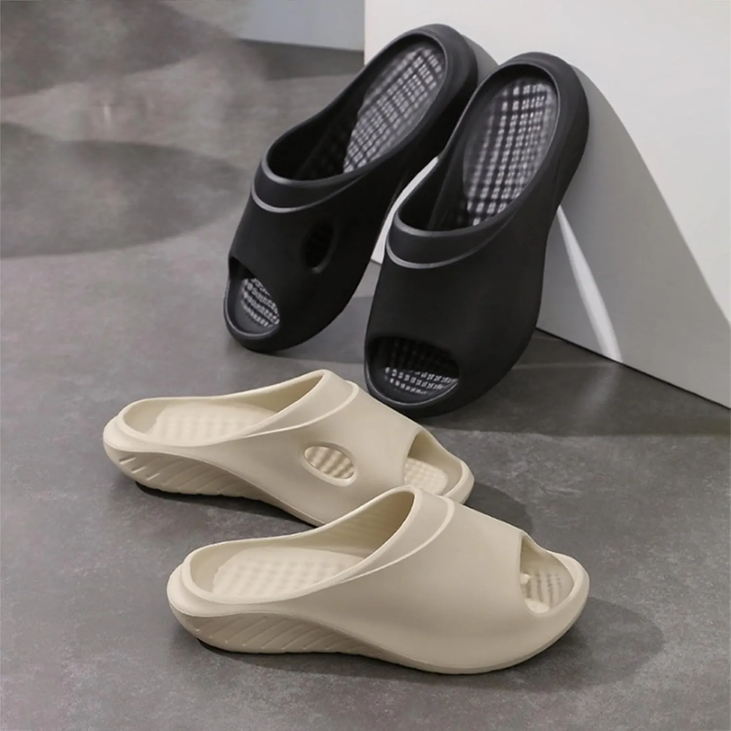 Mens Slides Shower Shoes Women Slides for Men Womens Ultimate Comfort Public Soft Sole Slippers