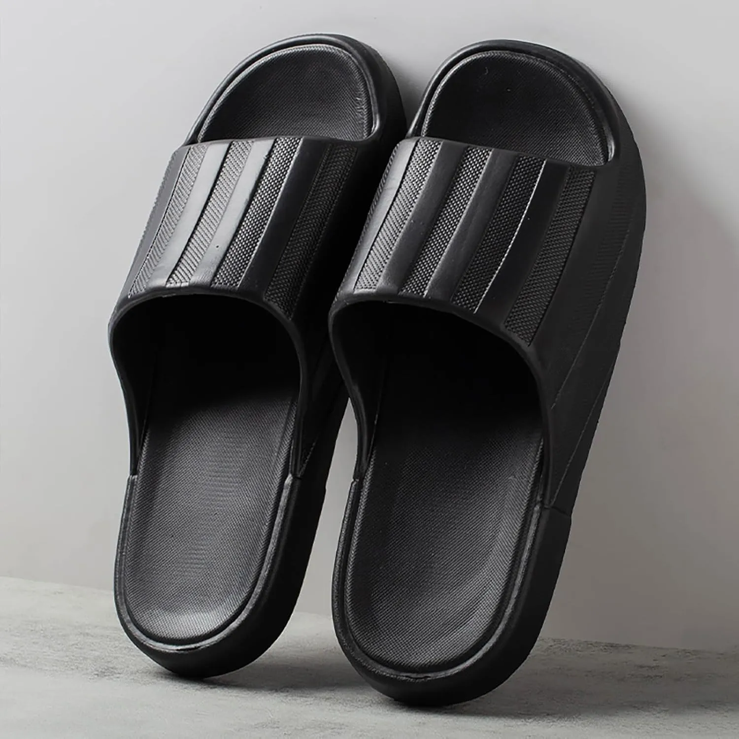 Mens Slippers Shower Shoes Women Bathroom Slippers Men Slides for Women Soft Sole Non Slip Lightweight