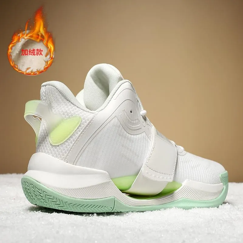 Men's Stylish Athletic Shoes High Upper Basketball Shoes Men Breathable Sports Shoes Anti Slip High Top Mens Basketball Shoes Non Slip Outdoor