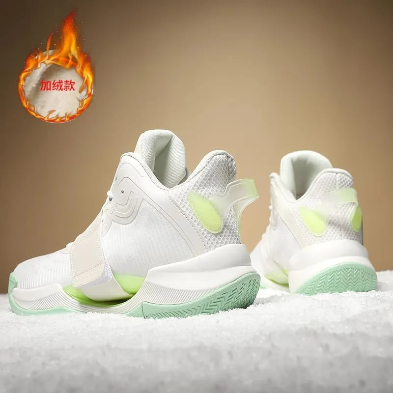 Men's Stylish Athletic Shoes High Upper Basketball Shoes Men Breathable Sports Shoes Anti Slip High Top Mens Basketball Shoes Non Slip Outdoor
