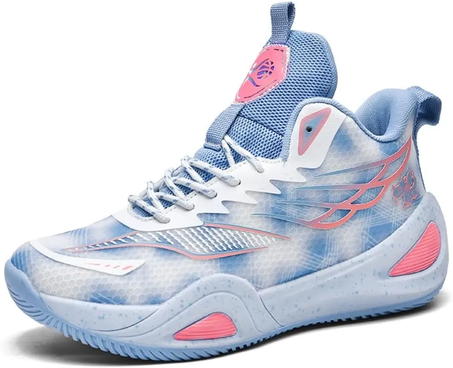 Men's Women's Basketball Shoes High Top Ultra-Light Fashion Anti Slip Breathable Sneakers