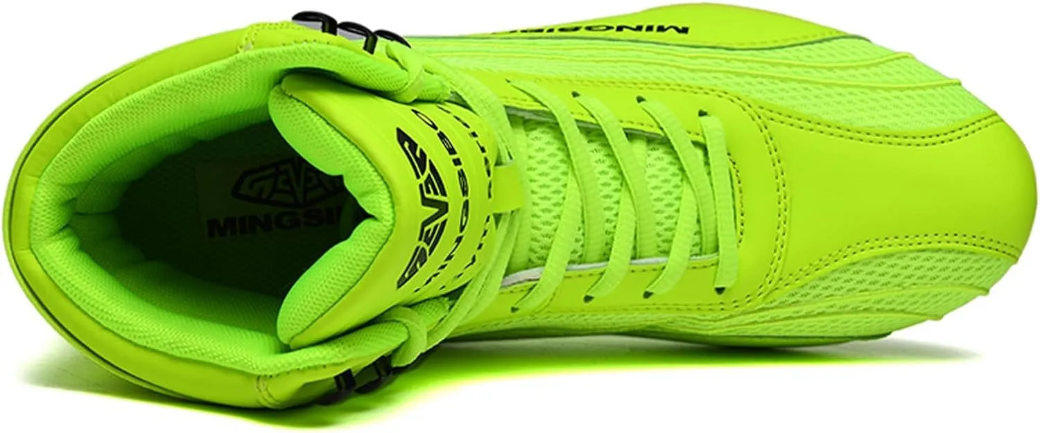 Men's Wrestling Shoes Breathable Non Slip Fashion Boxing Boots Comfortable Weightlifting Gym Sports Trainers