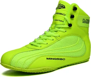 Men's Wrestling Shoes Breathable Non Slip Fashion Boxing Boots Comfortable Weightlifting Gym Sports Trainers