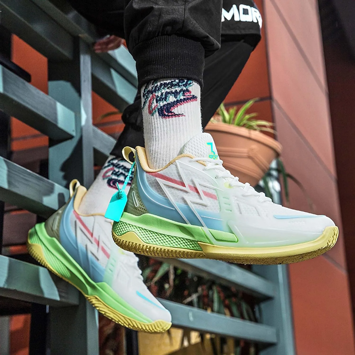 Middle School and Youth Basketball Shoes, Unisex Fashion Sports Basketball Shoes, Breathable Outdoor Cushioning Sports Shoes