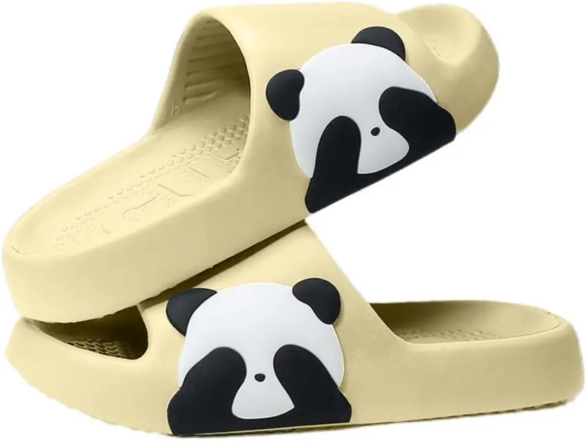Panda Slippers - Cute Cartoon Indoor Outdoor Wear for Couples - EVA Bathroom Slippers