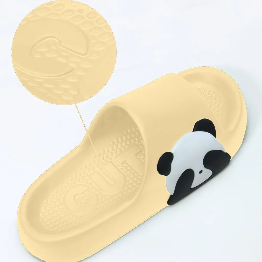Panda Slippers - Cute Cartoon Indoor Outdoor Wear for Couples - EVA Bathroom Slippers
