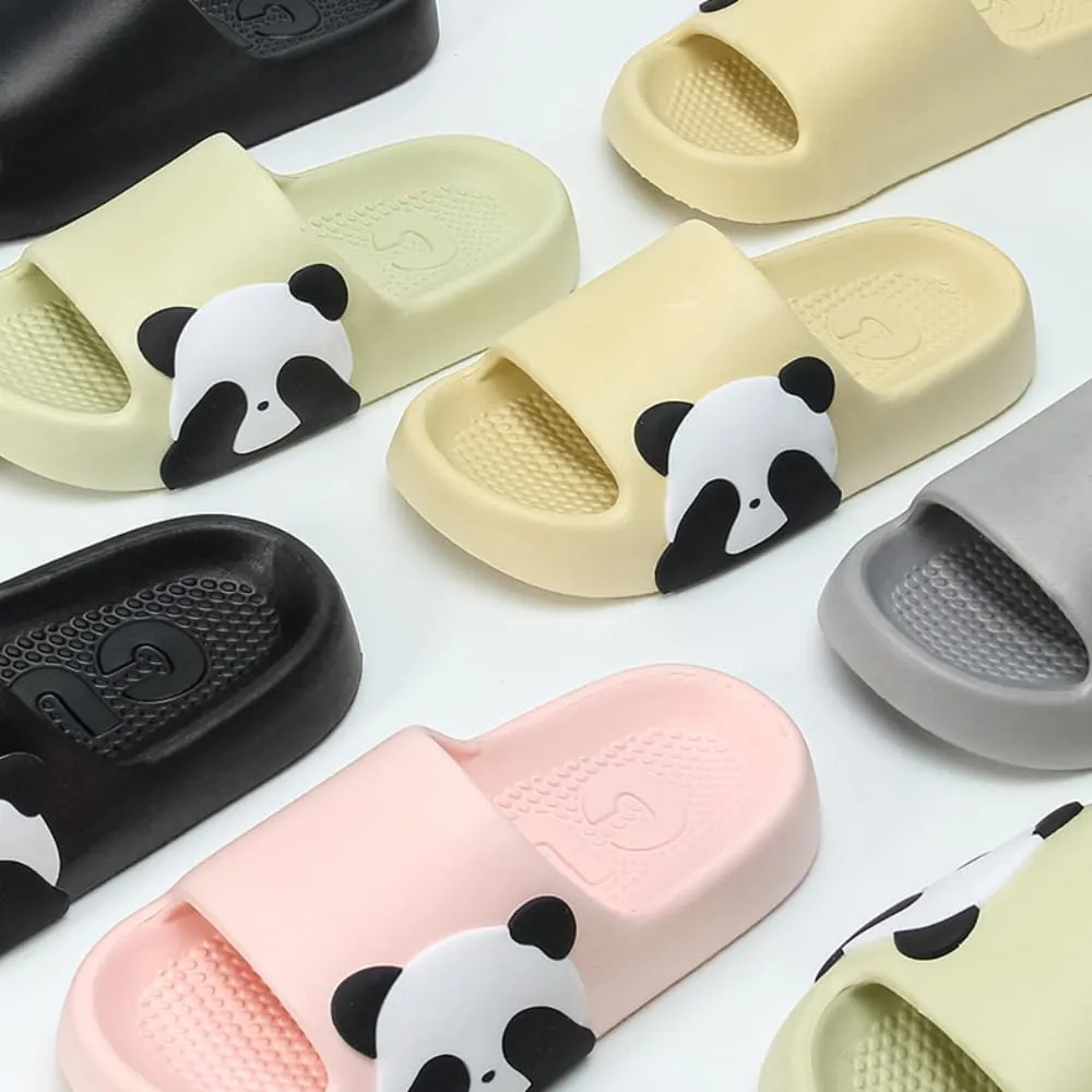 Panda Slippers - Cute Cartoon Indoor Outdoor Wear for Couples - EVA Bathroom Slippers