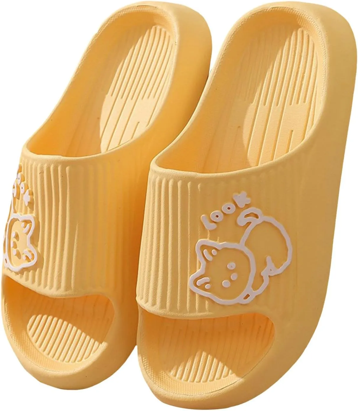 Pillow Slippers for Women and Men Shower Slides Non Slip Quick Drying Bathroom Ballerina Slippers Women