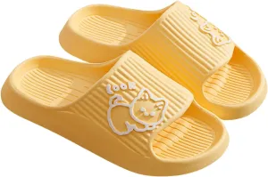 Pillow Slippers for Women and Men Shower Slides Non Slip Quick Drying Bathroom Ballerina Slippers Women