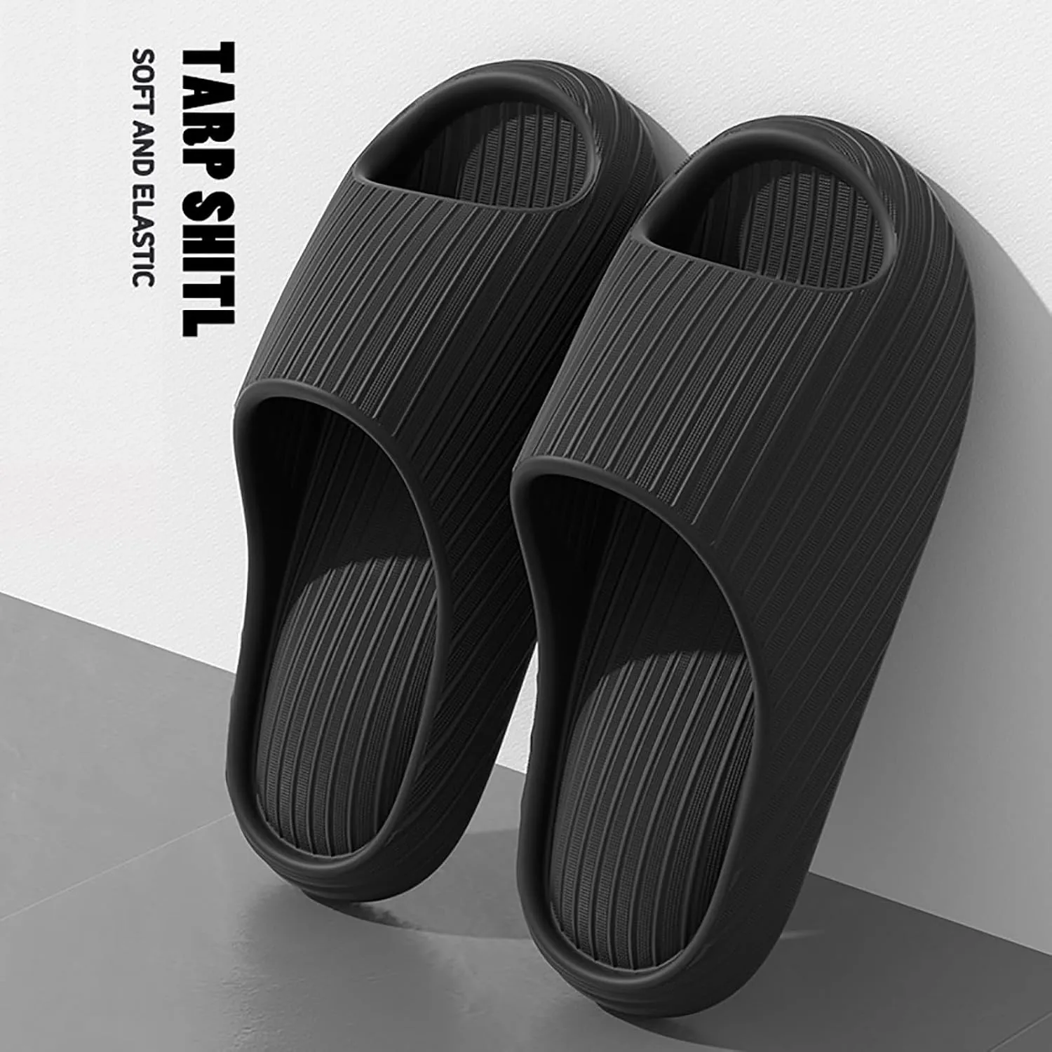 Pillow Slippers for Women and Men Shower Slides Non Slip Quick Drying Bathroom Womens Shoes Slippers Open Toe