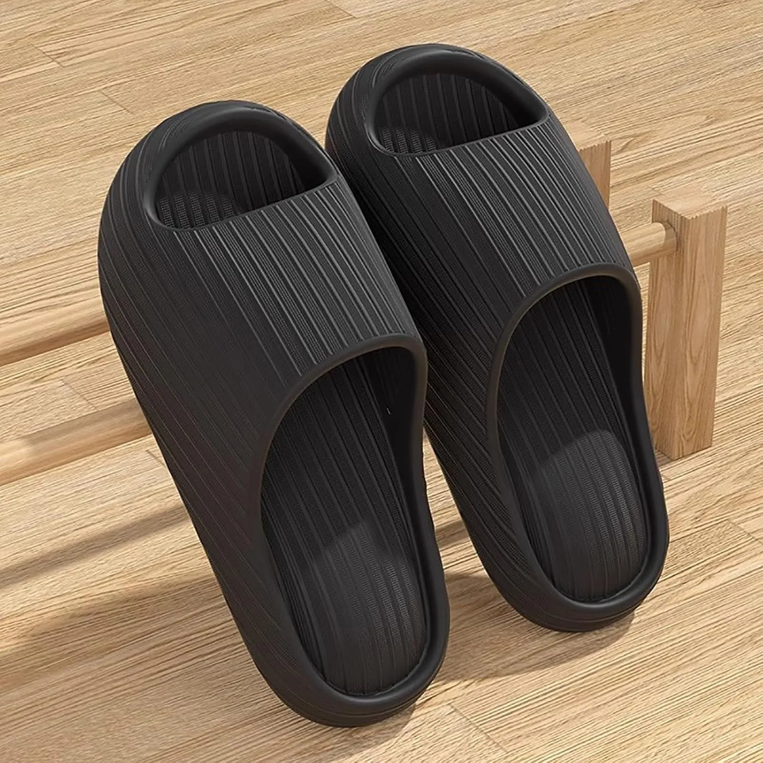 Pillow Slippers for Women and Men Shower Slides Non Slip Quick Drying Bathroom Womens Shoes Slippers Open Toe
