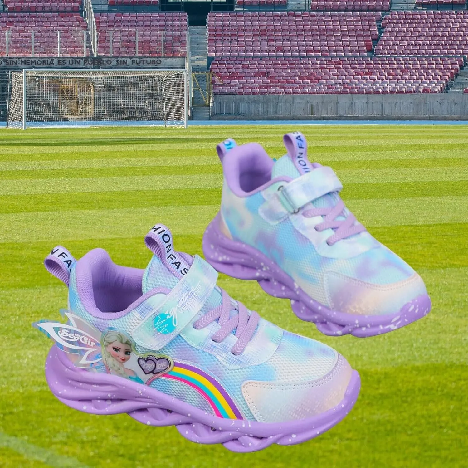 Princess Sneakers for Girls Light Up Shoes Zapatos para Nias Baby Toddler Shoes Birthday Tenis para Nias Xmas