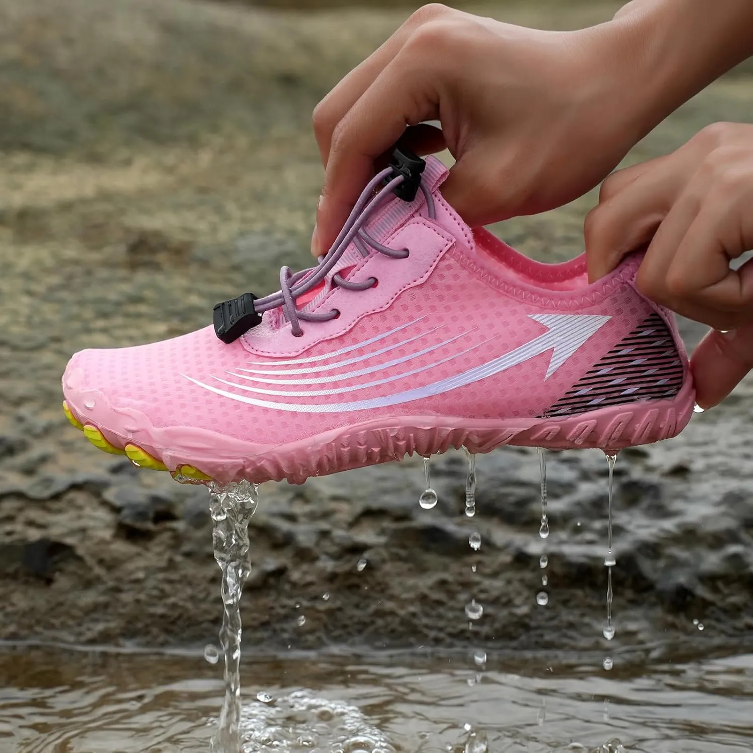 Pro Barefoot Shoes Women Men, Grounded Footwear Barefoot Walking Shoes, Pro Barefoot Shoes with Wide Toe Box for Hiking, Walking, Healthy & Non-Slip Lightweight Breathable Barefoot Shoes Unisex