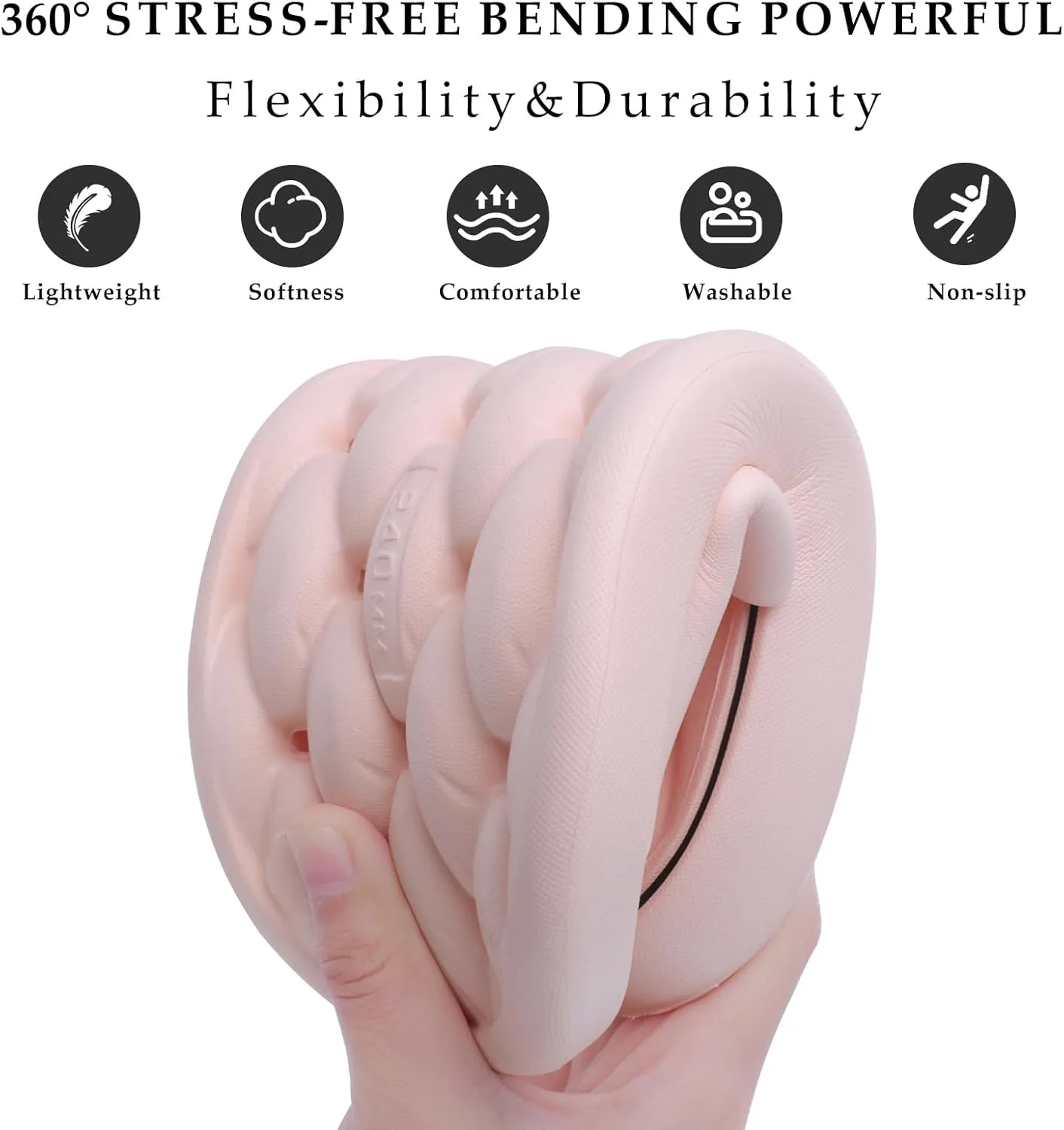 Quick Drying Shower Shoes Men Lightweight Shower Slippers with Drain Hole Soft Women Bathroom Slippers for Gym, Spa, Pool Anti-Slip Shower Shors Home Bathing Slipper Sandals