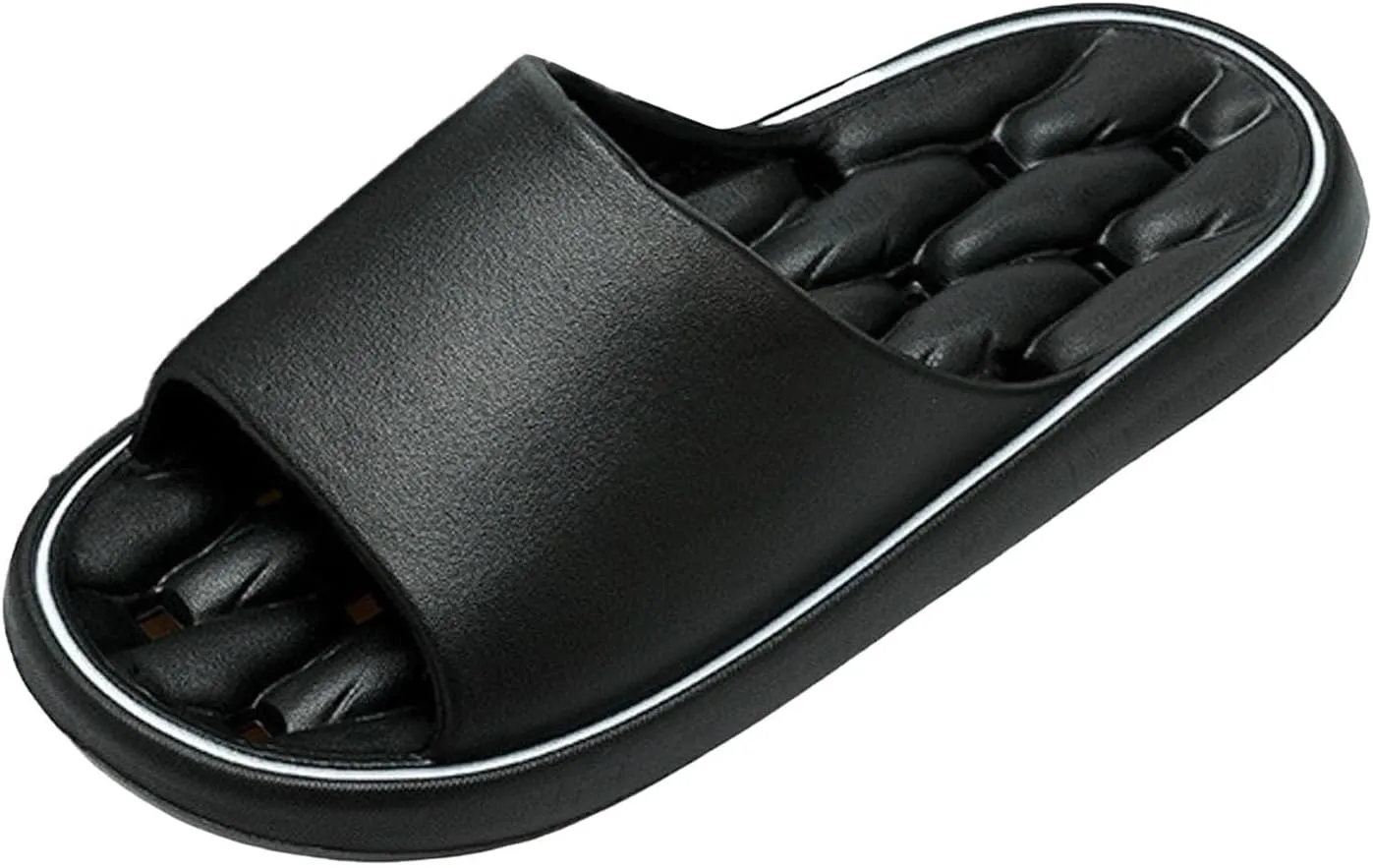 Same Couple Bathroom for Men and Women Leaking Water Soft Bottom Comfortable Bathing at Womens Slippers
