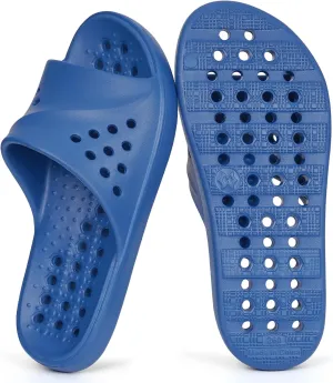 Shower Shoes for Womens Mens Massage Pool Slides with Arch Support Quick Drying Beach Sandals Non Slip Summer Bathroom House Slippers with Drain Holes