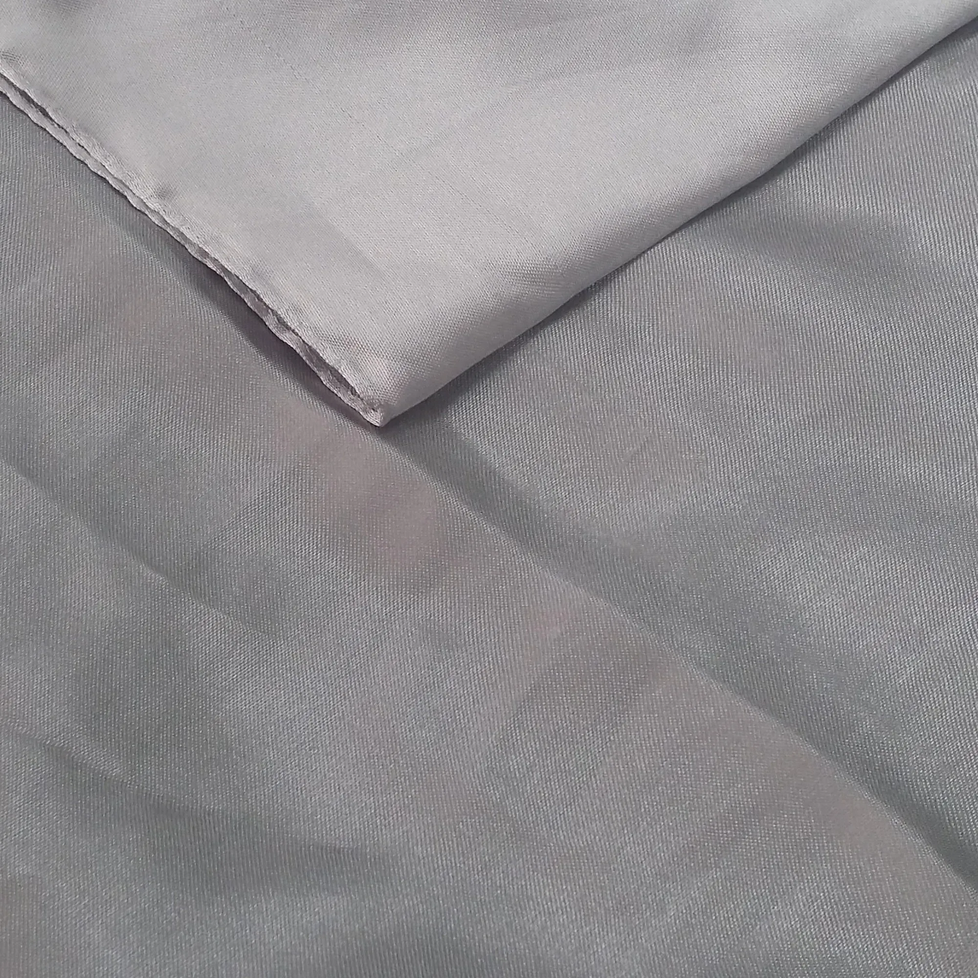 Silver Satin Table Runner