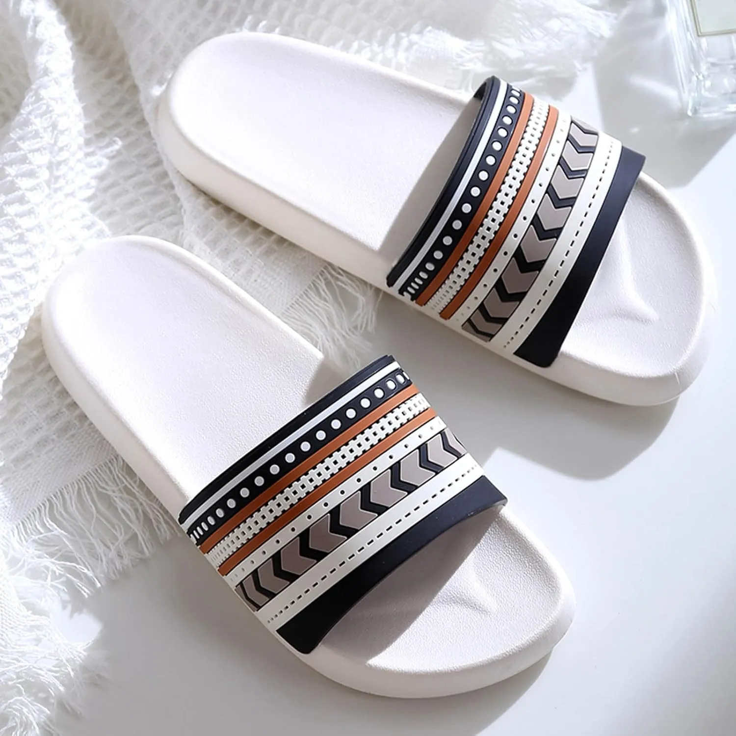 Slides for Men Shower Shoes Women Mens Shower Shoes Womens Slides Living Room House Open Toe Slippers