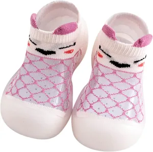 Sock Shoes Toddler Infant Shoes Mesh Slip On Socks Shoes Soft Sole Non Slip Wear Out Toddler Floor Black Shoes B