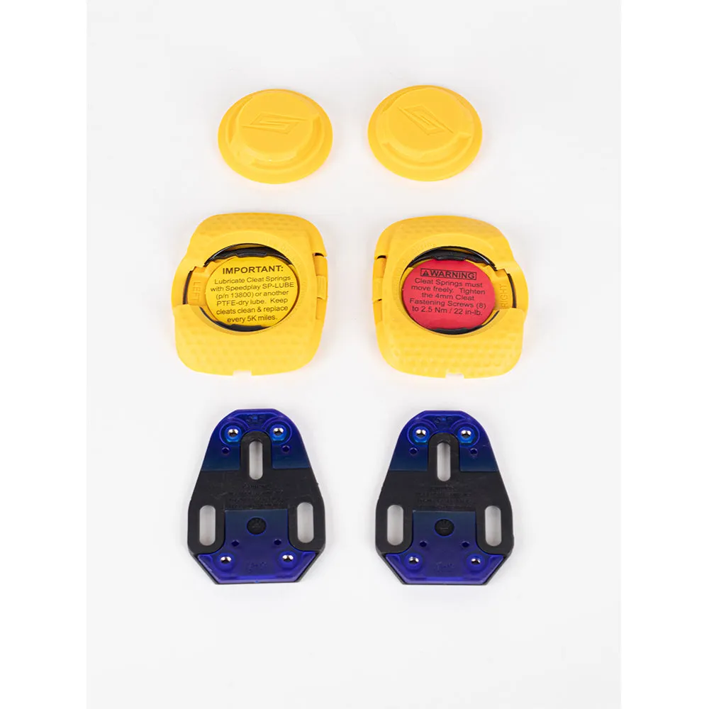 SPEEDPLAY ZERO AERO WALKABLE CLEAT SET YELLOW