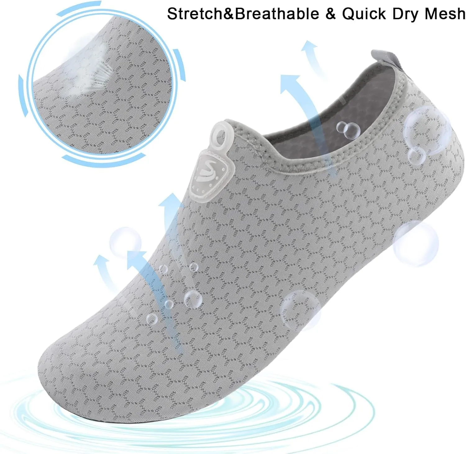 Spesoul Water Shoes for Women Men Quick Dry Aqua Socks Water Sneakers Outdoor Beach Swim Shoes